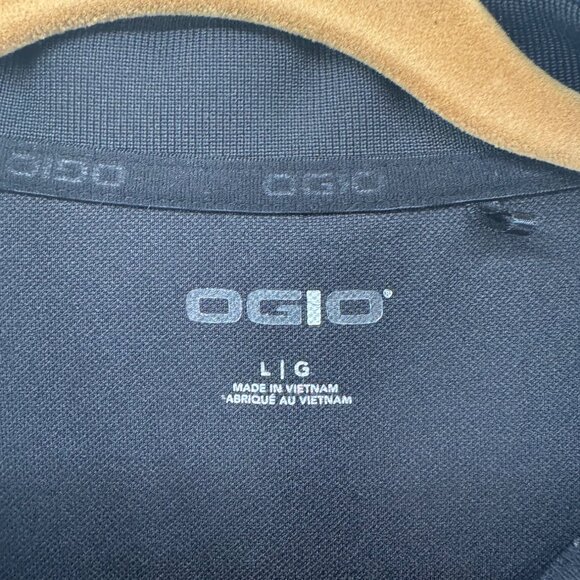 Ogio Mens Black Long Sleeve Polo Shirt Size Large - Picture 5 of 7